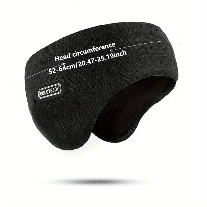 2-in-1 Winter Ear Muff Headband, Windproof Double Layer Warm Headwear for Skiing, Cycling, Running and Outdoor Fitness Camping