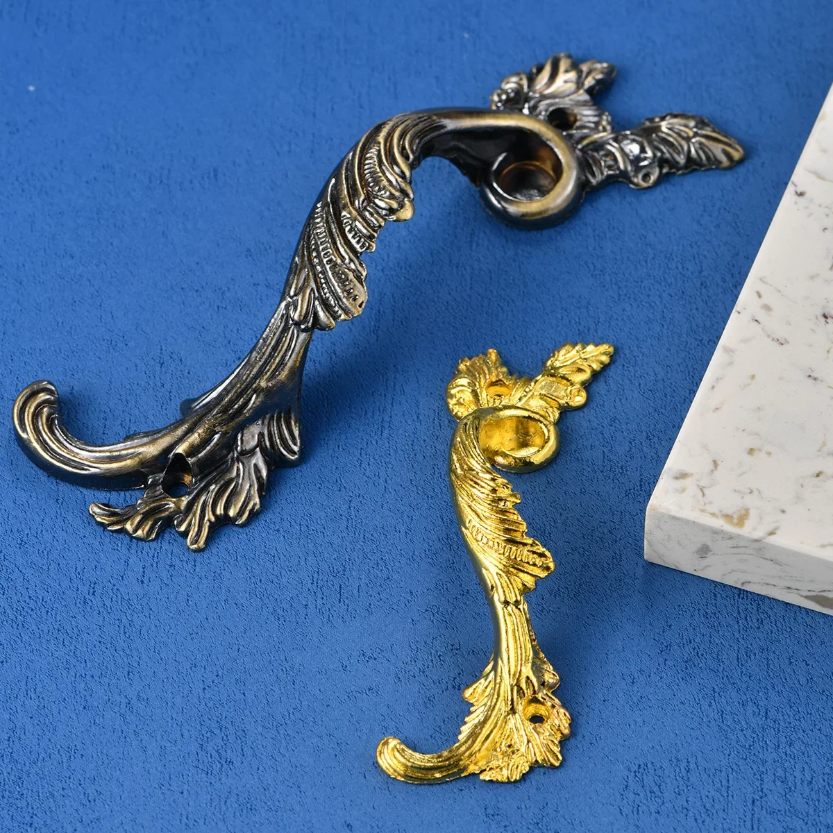 Hardware Dragon and Phoenix Gold New Chinese Home Improvement Drawer Door Cabinet Handle Zinc Alloy