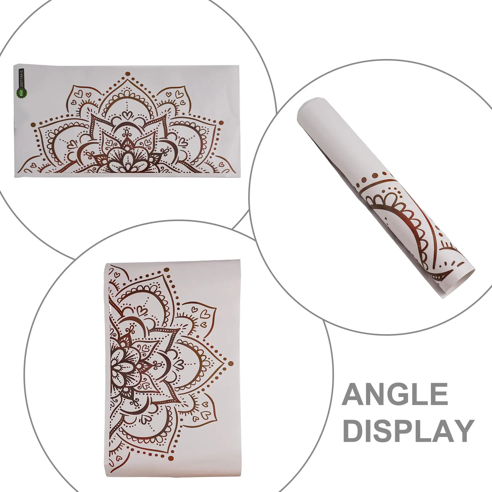 Coffee Shop Wall Sticker Flower Decals Decor for mandala PVC Peel And Stickers Coffee Shop Wall Sticker  Coffee