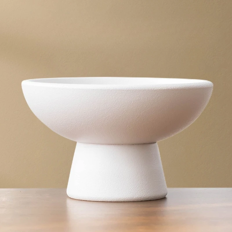 Creative and minimalist Jian Shan flower vase flower pot decoration living room desktop ceramic Chinese decorative basin