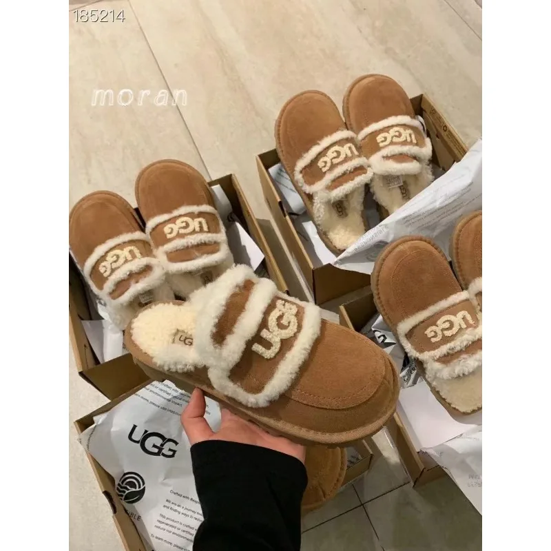 2024 New Fashion Women Snow Boots Fur Platform Comfort Winter Shoes Ladies Casual Ankle Boots Suede Female Designer Botas Mujer