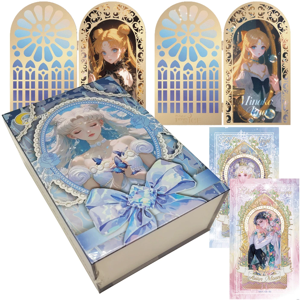 

Sailor Moon Collection Card Magical Girl Battle Adventure Anime Surrounding Exquisite Long Card Christmas Surprise Gift for Kid