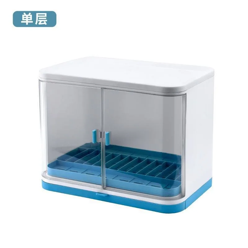 Popular Household Dishes and Chopsticks Plastic Storage Boxes& Bins Tableware Kitchen Shelf