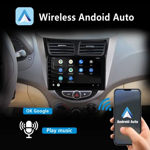 DSP AHD 후면보기 카메라 DAB + BT SWC가 장착 된 Hyundai Rena Ruiyi 용 무선 Carplay Android Auto가 장착 된 9 