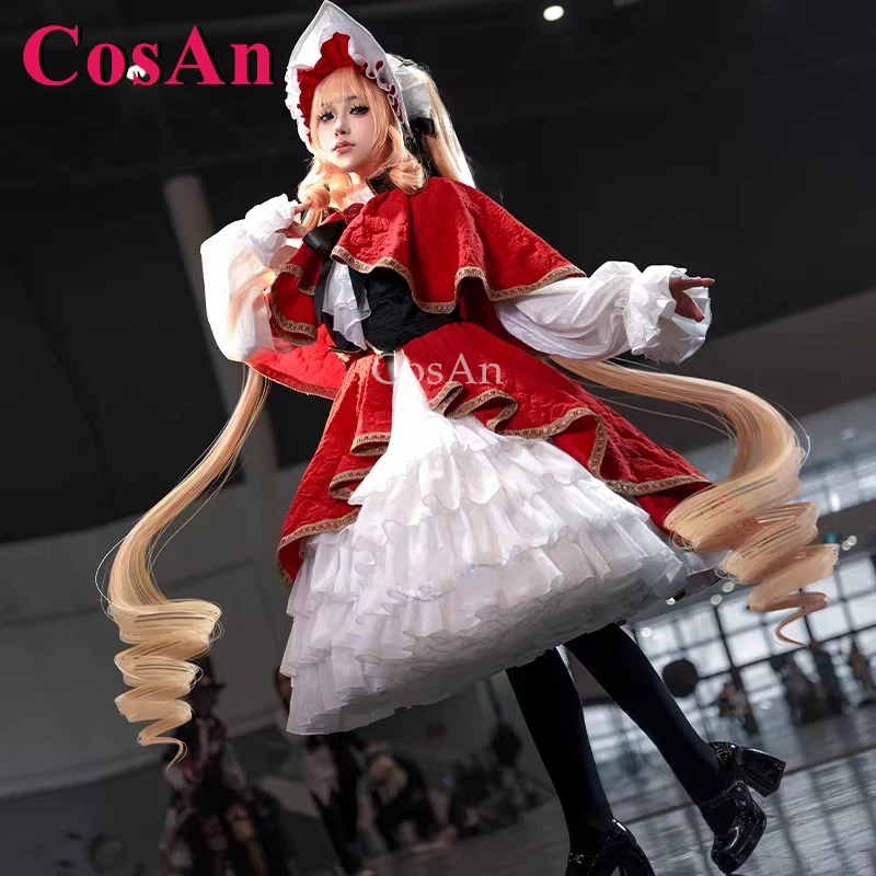 

Костюмы для косплея CosAn Anime Rozen Maiden Reiner Rubin, выставка в честь 20-летия, очаровательное платье в стиле лолита, одежда для ролевых игр на вечеринках