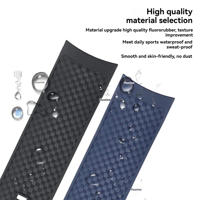 Для IWC Aquatimer IW328802/IW376806 быстросъемный ремешок из фторкаучука для часов-22 мм, водонепроницаемый и защищенный от пота сменный ремешок