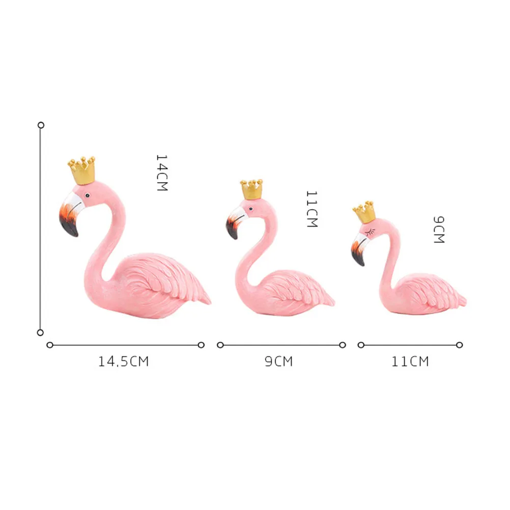 Flamingo Resin Craft Small Size Natural Safe Home Office Decoration Party Ornament Gift Flamingo Resin Decoration