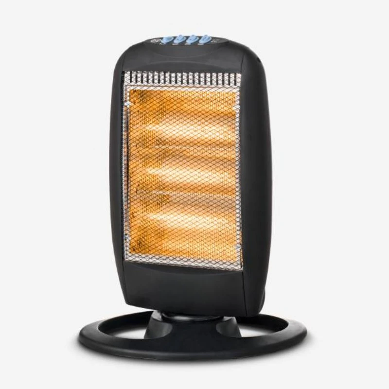 4012 Electric Heater 1200W Halogen Heater, Black