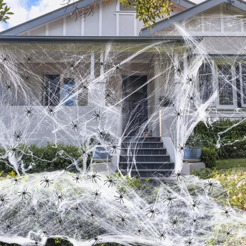 OPHIDIAN Halloween-Dekoration, Spinnennetz, Spukhaus im Freien, Geheimraum, Barszene, Atmosphäre, Einstellung, Requisiten