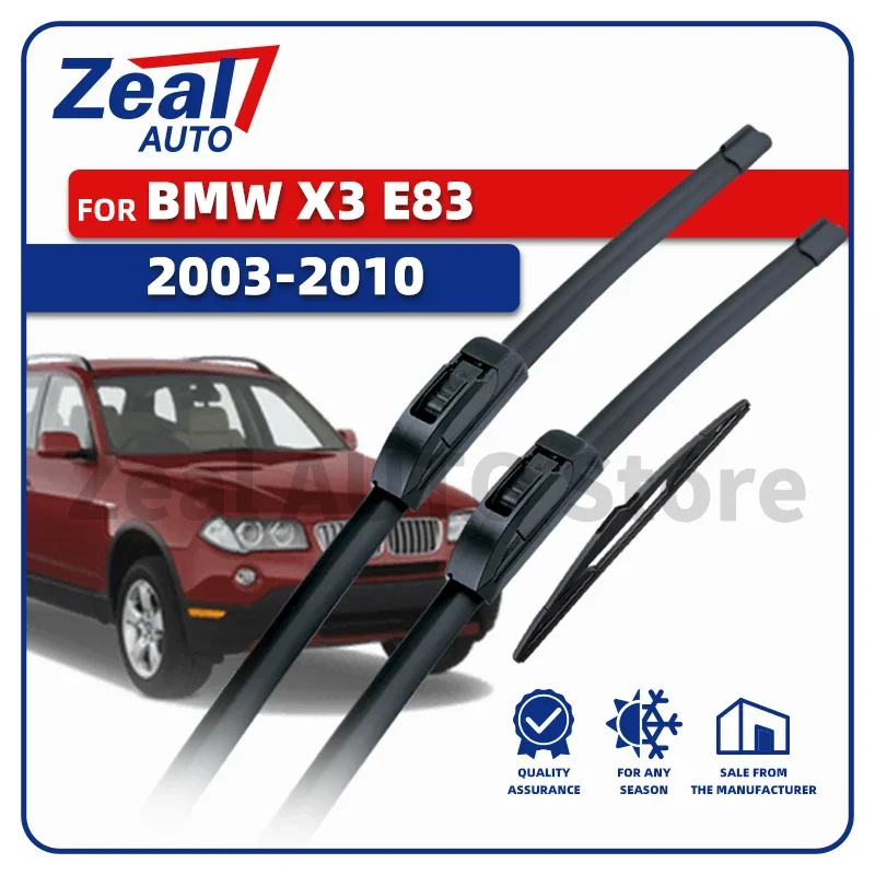 

LHD Front Rear Wiper Blades For BMW X3 E83 2003-2010 2004 2005 2006 2007 2008 2009 3x Windshield 22"20"14" Brushes Accessories