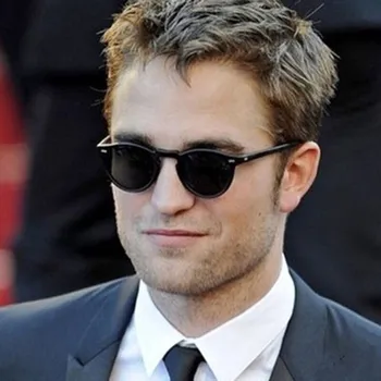 Occhiali da sole rotondi retrò Occhiali da sole alla moda con scatola per unghie di riso per uomini e donne Occhiali da sole Joker di tendenza