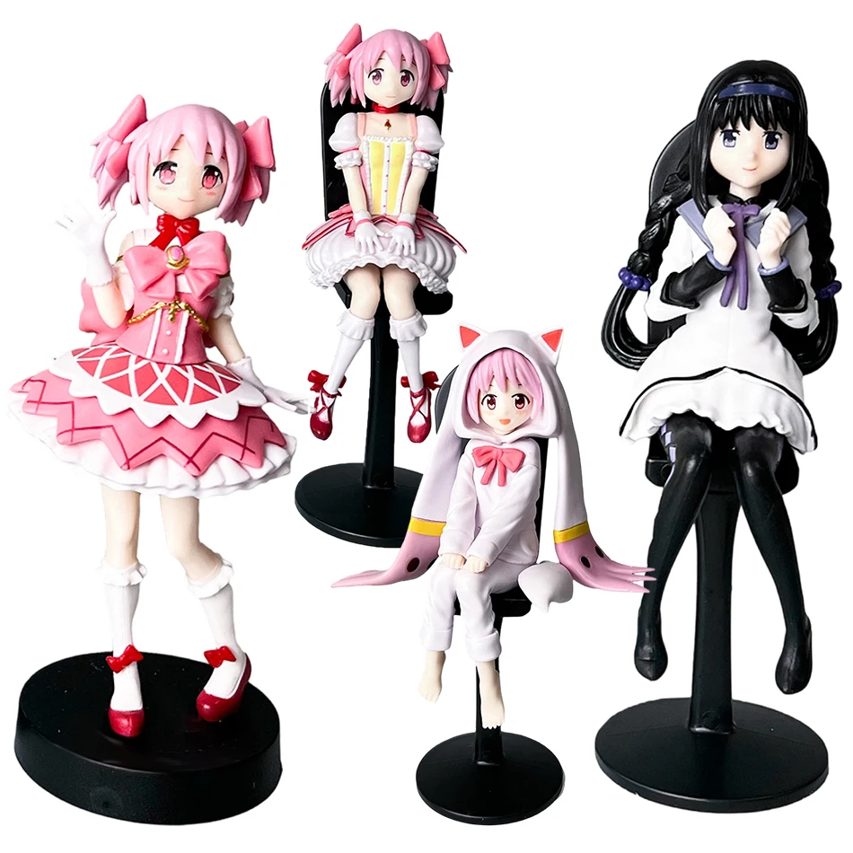 Anime Puella Magi Madoka Magica Charakter Akemi Homura/Madoka sitzende Figur PVC Sammlermodell Spielzeug Geschenk Weihnachten