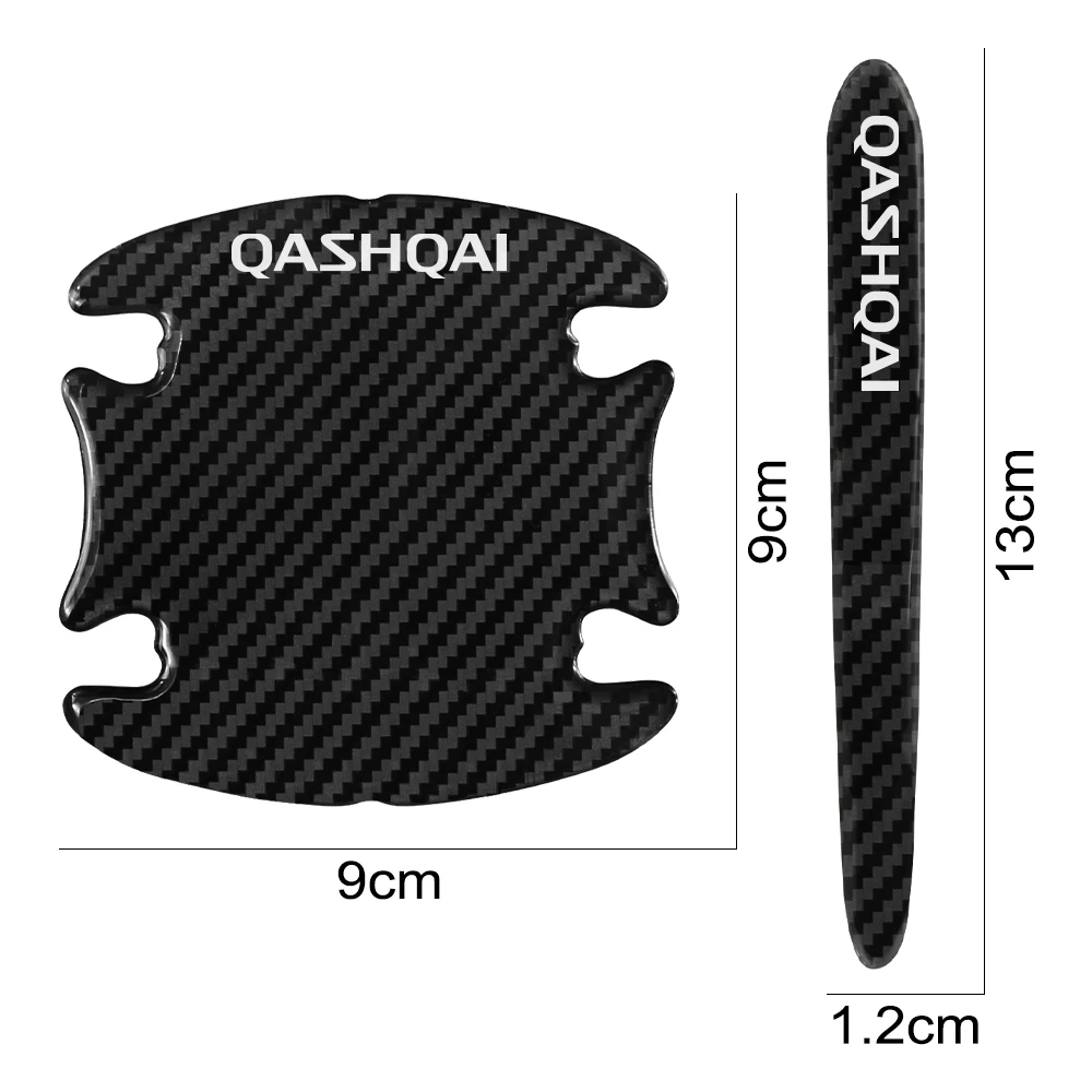 8pcs Car Door Handle Protective Stickers For Nissan Qashqai j10 2013 2017 2011 2014 J11 2022 Scratches Resistant Car Accessories