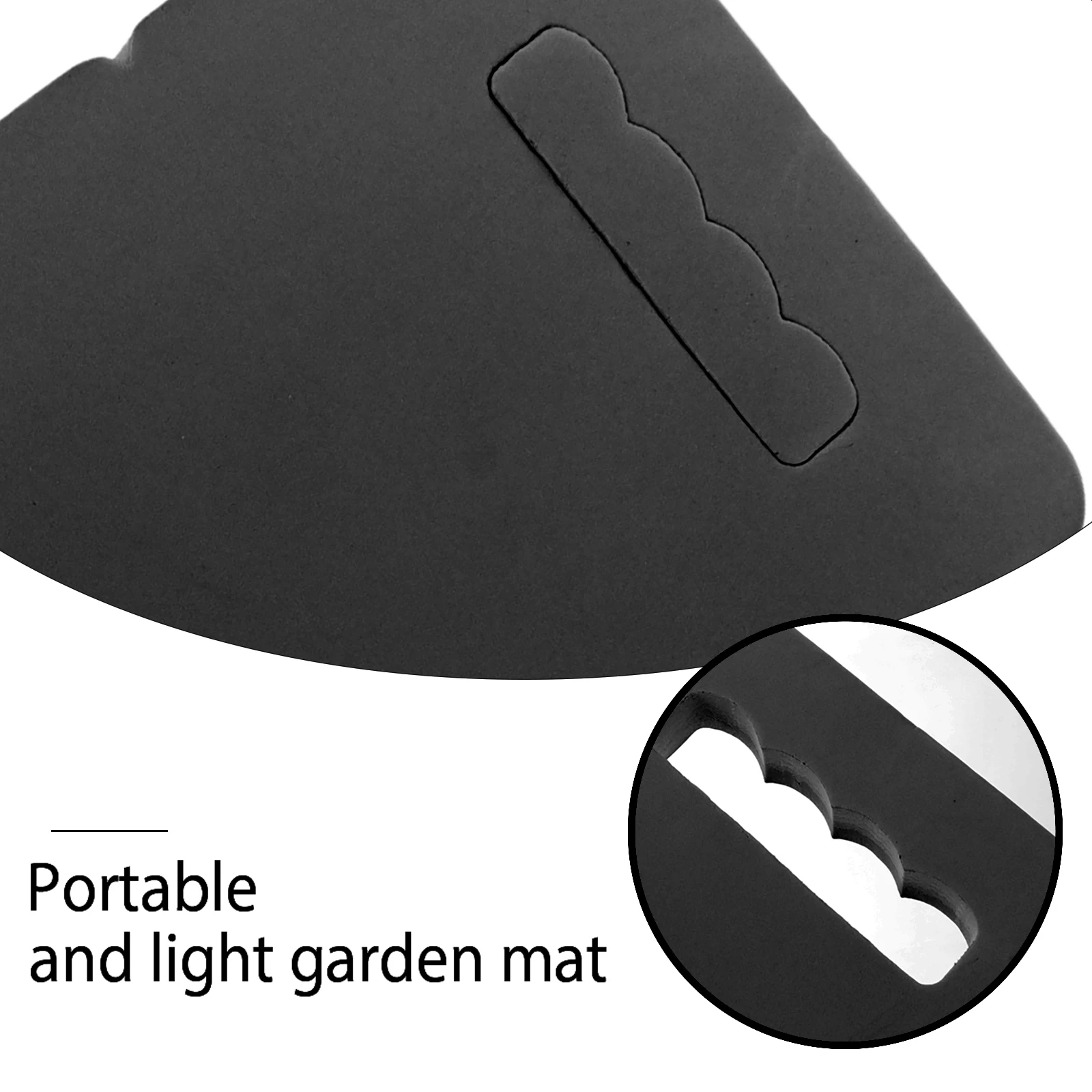 

Garden Kneeler Pad EVA Knee Protection Soft Black Cushion for Gardening Plumbing Portable Long Use Safe Environmental Mat