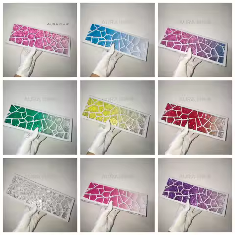 Holy60 Case Gradient Base Plate Hollow Shell Transparent Uniform Light Plate Custom Keyboard Case for Holy60 Keyboard Accessory