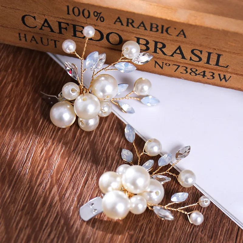 1 pair/Sets of bridal accessories Crystal Pearl Shoe Clip Pin Party Wedding Bridal Shoe Clip Everyday accessories image 5