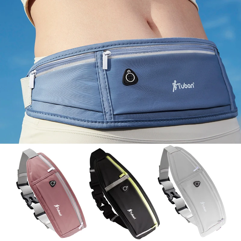 حزام ركض الخصر حقيبة الرجال النساء في الهواء الطلق ماراثون عاكس الخصر حزمة سعة كبيرة التسلق وركوب الدراجات وحقيبة الخصر الرياضية