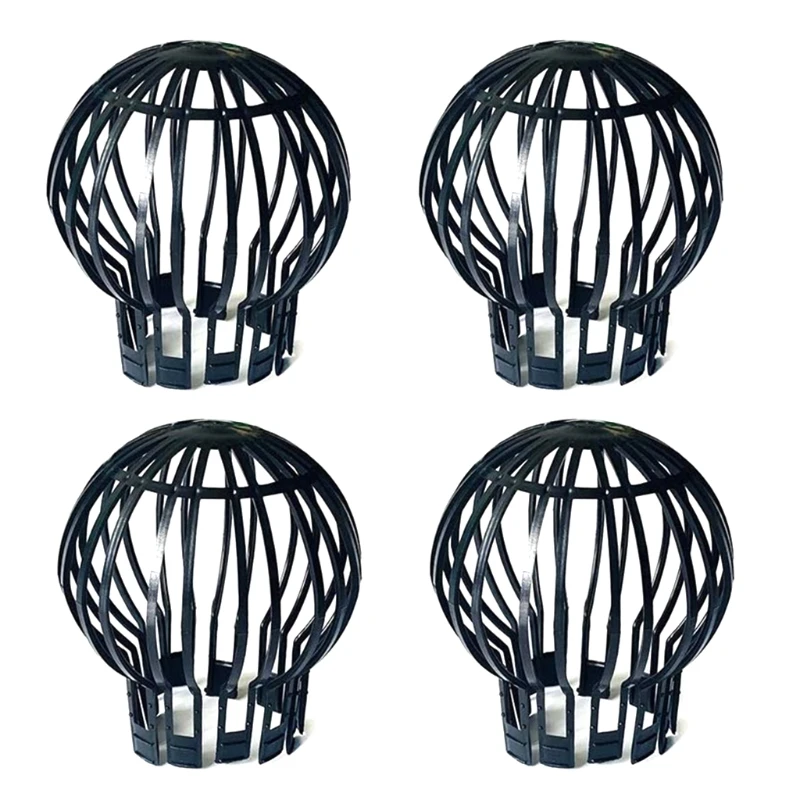 Flexible Downspout Filter Plastic Gutter Balloon Protective Filter Black Filter F1CD