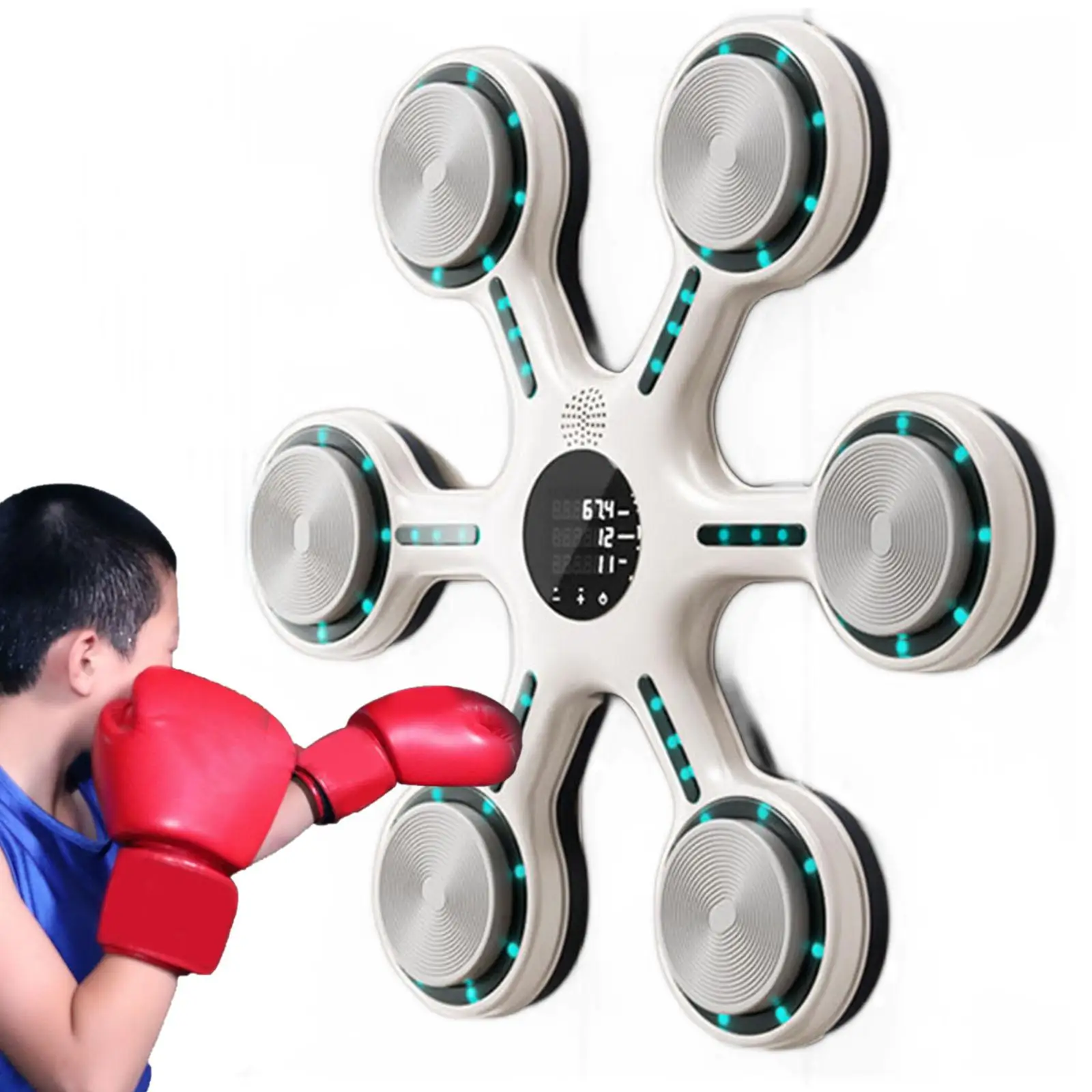 Music Boxing Training Machine Electronic Boxing Wall Target Reaction Target for Sanda Karate Martial Arts Improves Perception