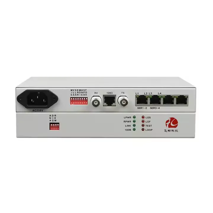 Best Price 4 Port Serial RS232 RS422 RS485 to E1 Converter RJ45