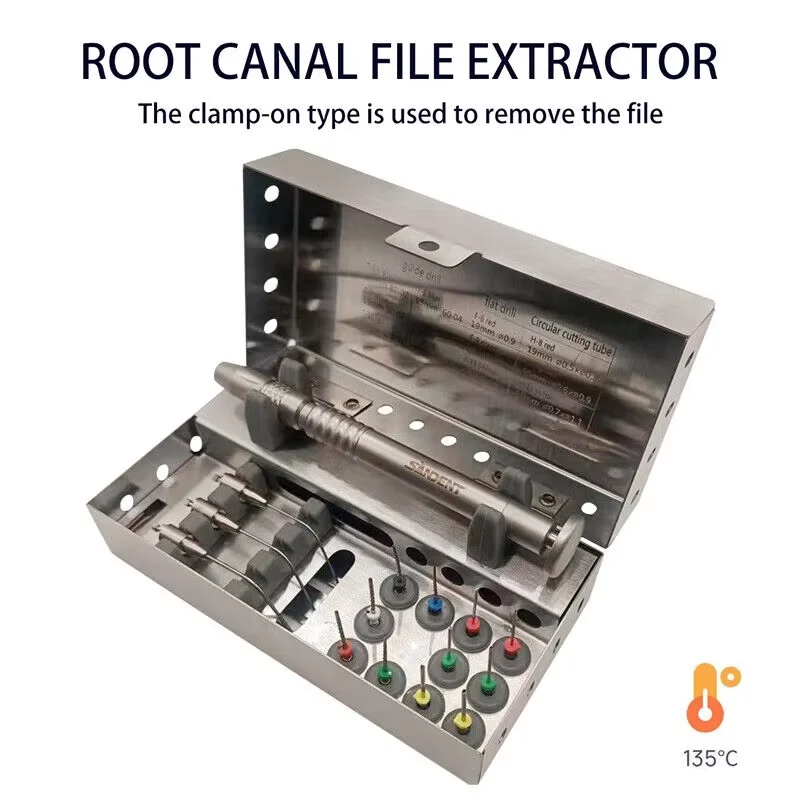 

Dental Broken Root Canal File Extractor Endodontic Endo Files Removal System Kit