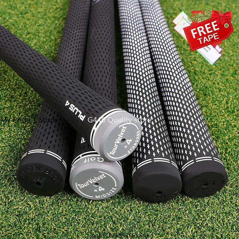 Free 26/5ps Tape women Velvet Plus4 Golf Grip Standard Men Rubber 360Tour Velvet Midsiz Golf Club Grip Iron/Wood Putter Grip Kit