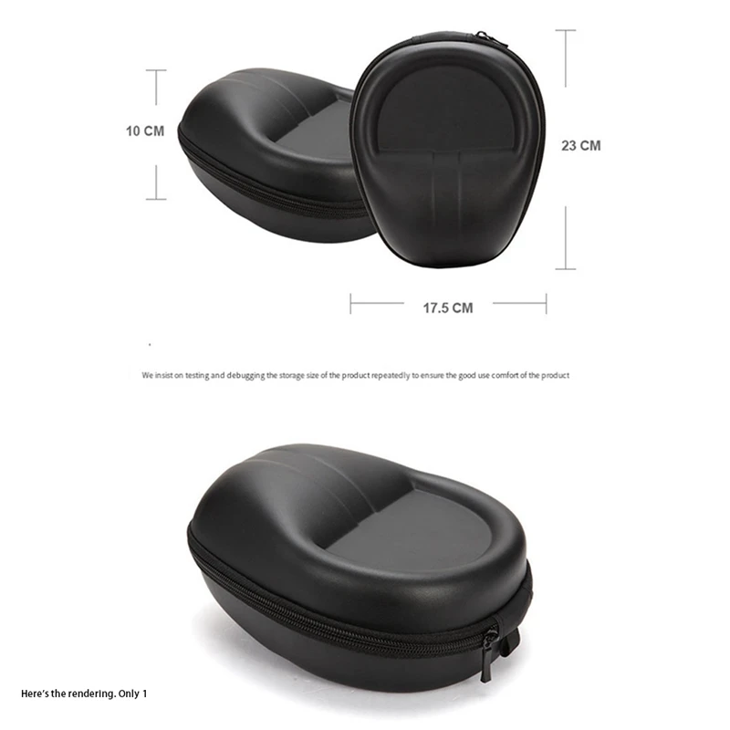 Portátil Shockproof Headphone Bag, Hard Box, Fone de ouvido, Headset Carry Pouch, Storage Bag, Acessórios