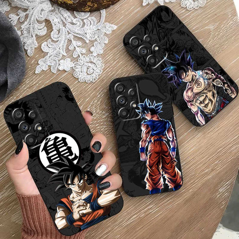 Anime D-Dragon Ball Son Goku For Samsung A53 A52 A33 A32 A51 A71 A21S A13 A73 A55 A22 A23 A35 A72 A54 A12 5G Black TPU