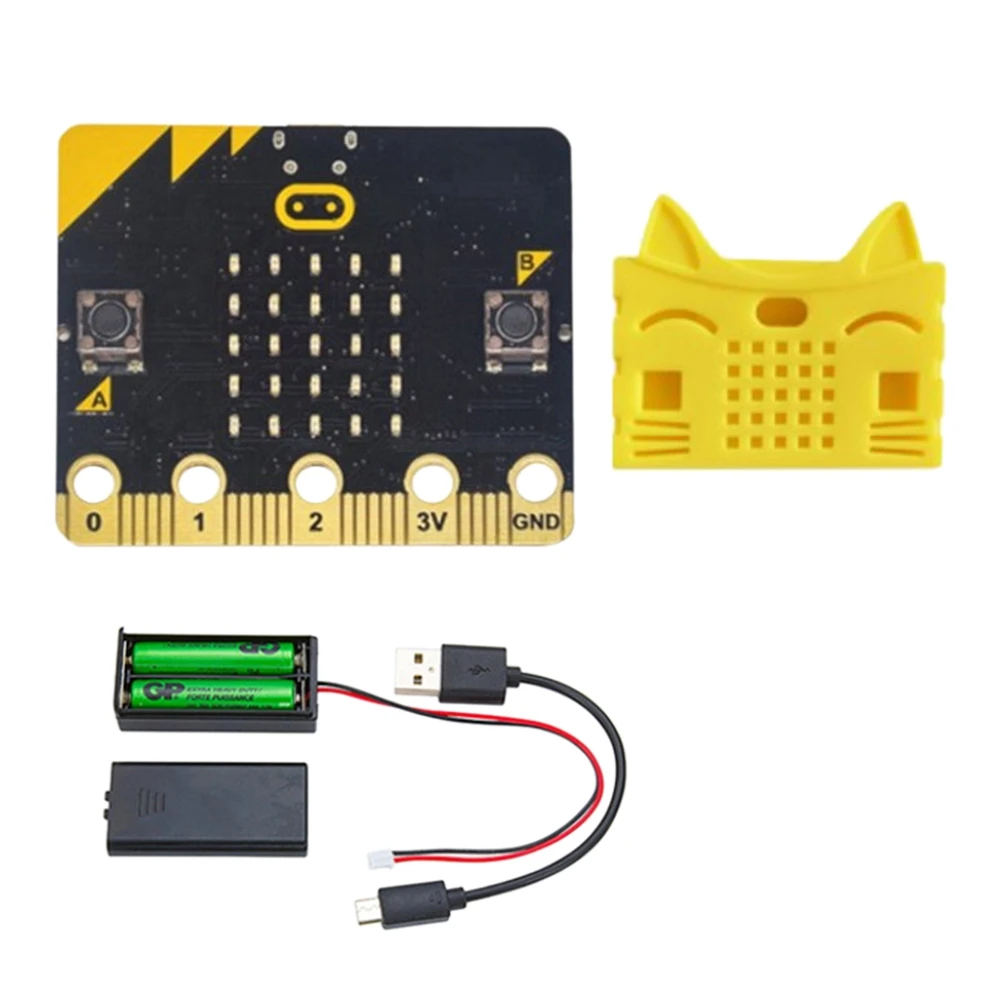 

BBC Micro:Bit стартовый комплект с защитным набором + микробитная батарея Чехол DIY проектов программируемая обучающая макетная плата