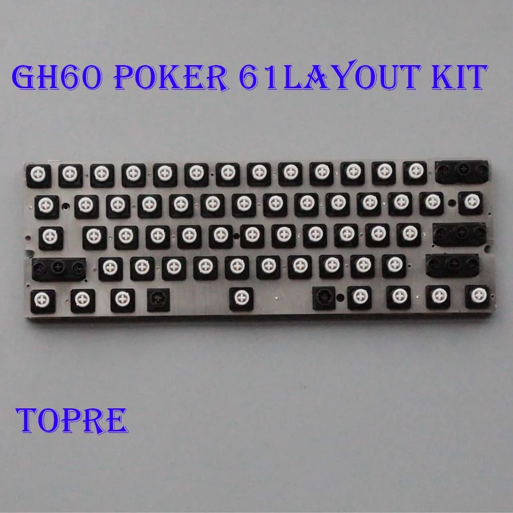 Imagem -06 - Kit de Teclado Capacitivo com Fio Compatível com Ansi Iso Kanan Hhkb Layouts Qmk Via Gh60 Ansi 61 64 Montados Pcb Ec60