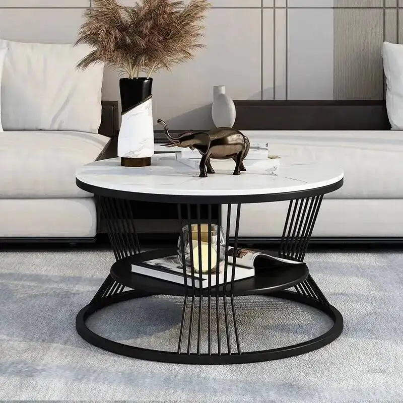 Mesa de centro nórdica Trau sofá Mesa ovalada blanca Mesa de centro Lateral minimalista balcón Stoliki Do Kawy muebles de dormitorio
