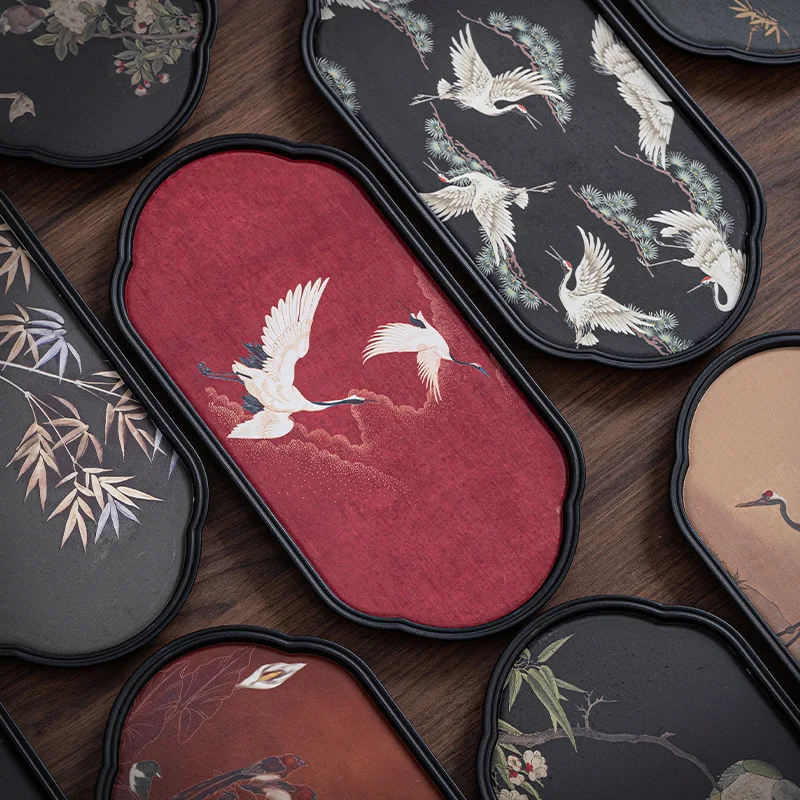 

One person tea set, dry brew small absorbent tea tray and new pot small absorbent coffee table for home use