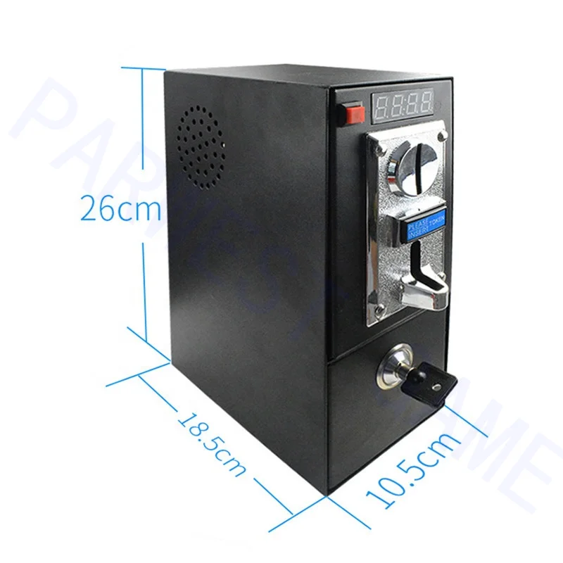 Coin Operated Timer Control Box with Multi Coin Acceptor and JY-16B timer PCB Board for Washing machine/Massage Chair