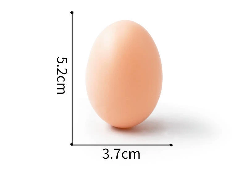 6/12PCS Egg Easter Hen Poultry Hatch Breeding Simulation Fake Plastic Artificial Eggs DIY Painting Egg Easter Party Decor