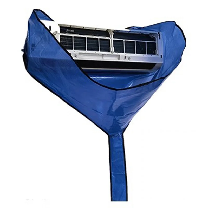 

Large Air Conditioner Cleaning Cover Kit With Drainage Pipe Sprinkler Brush Summer Cleaner Hanging Ac Water Washing Bag