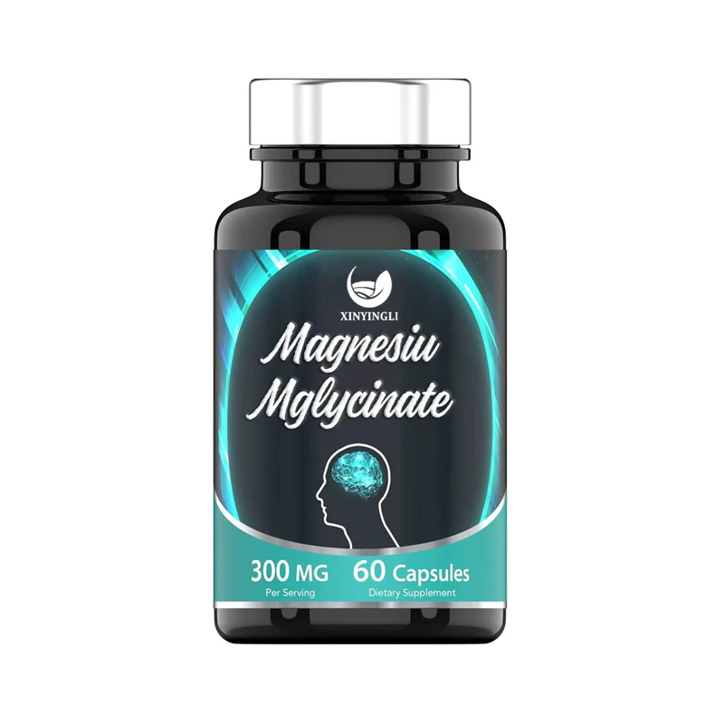 

Magnesium glycinate 300mg, high absorption chelated magnesium used to support muscle health, non GMO