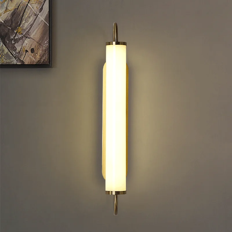 Nordic Minimalist Long Strip LED Lantern Lamps Bedroom Home decoration Luxury Modern Living Room Background Wall light Sconces