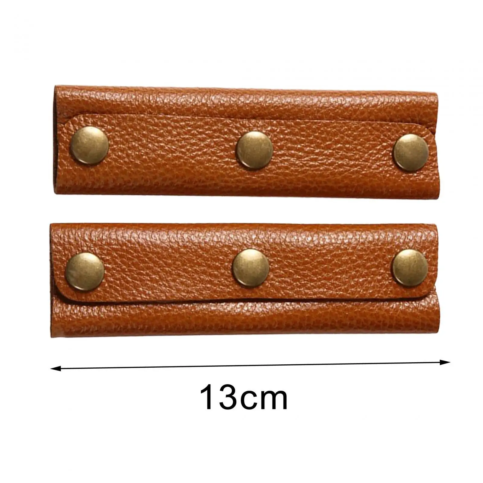 2x Handbag Handle Covers, Luggage Handle Wraps, with Buttons Purse Strap Cover Handle Protectors Handle Grip for Tote Bag