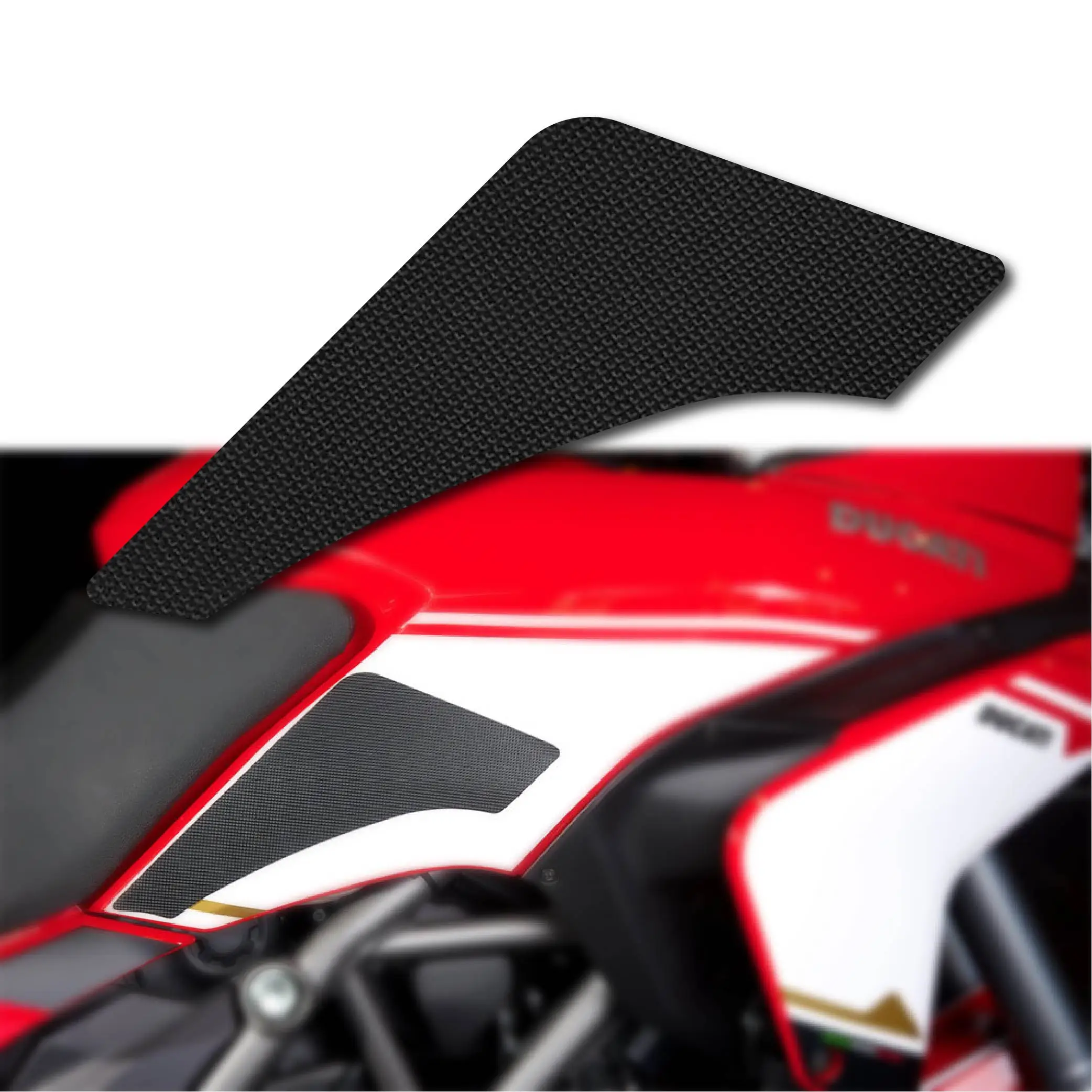 

For DUCATI MULTISTRADA 1200S ST 2010-2014 Tank Traction Grips Pads Silicone Rubber 3M Glue