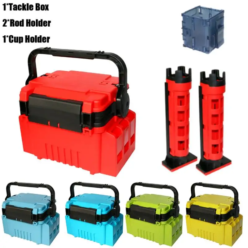 

Large Fishing Tackle Bag Multi-function Thickened Fishing Accessories Box Multi-layer Case Tackle Lures Storage Organizer