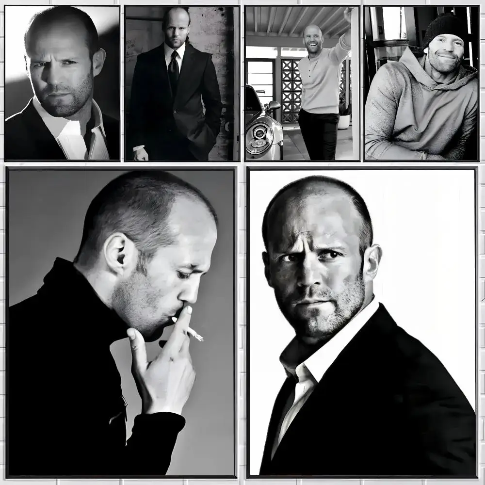 j-Jason Statham Action_Star Poster Stylish Wall Art for Bedroom Living Room Bar Café Home Decor Gift