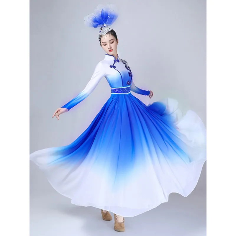 الرقص الكلاسيكي سوينغ تنورة جديدة الكبار افتتاح الرقص الأقلية الرقص دعوى أداء جوقة البدلة #1