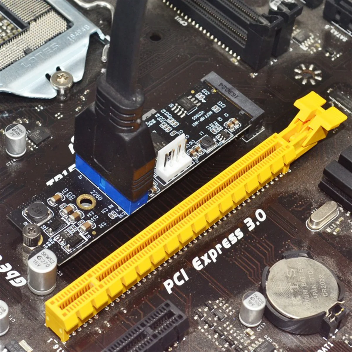 

AA98 M.2 NGFF NVME в USB 3.0 19-контактный разъем Преобразуйте карту NGFF на 2 порта USB3.0 Адаптер передачи карты расширения
