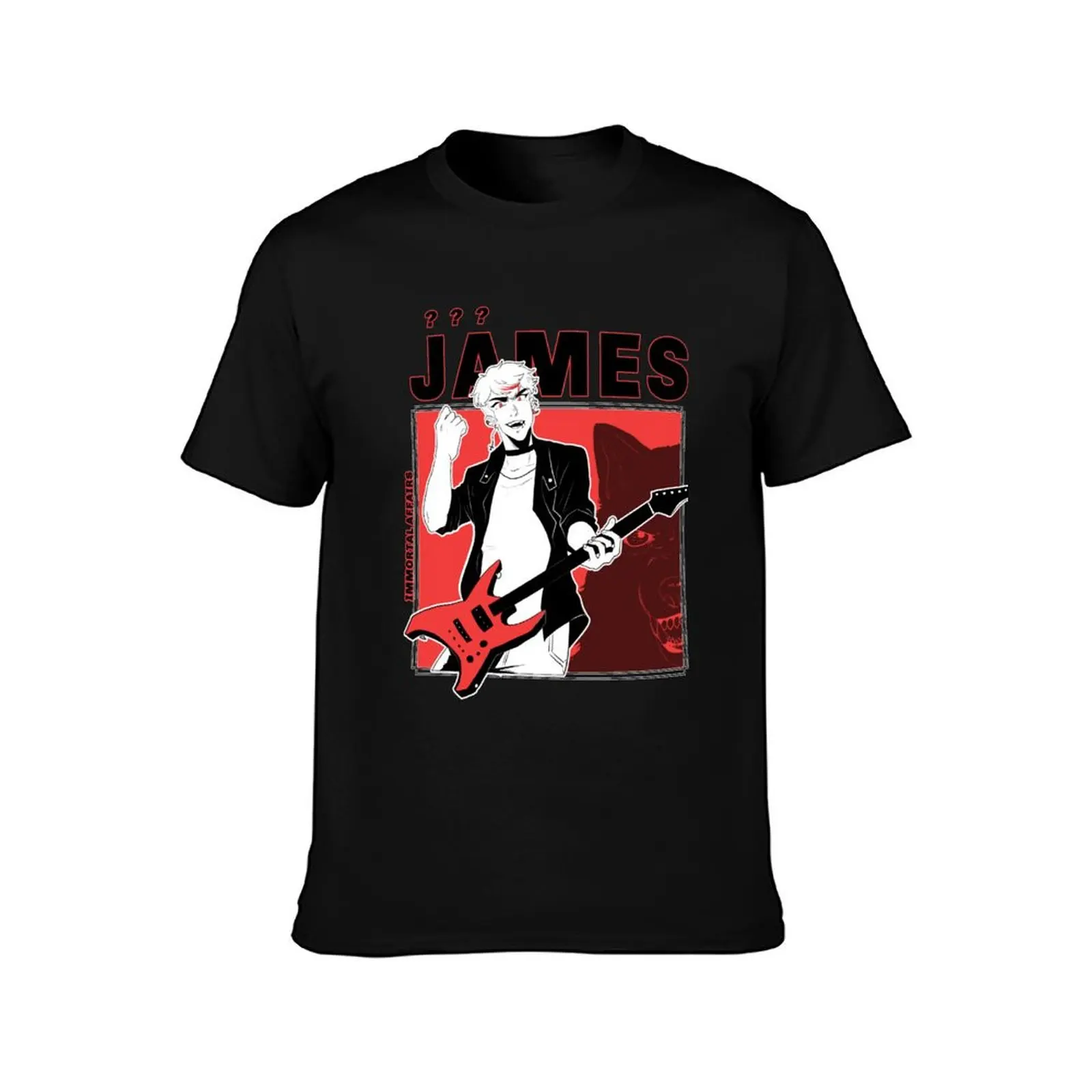 James [ IMMORTAL AFFAIRS ] T-Shirt Summer Casual Cotton Tee Oversized Streetwear Tops Vintage Graphic Print Unisex Men Women