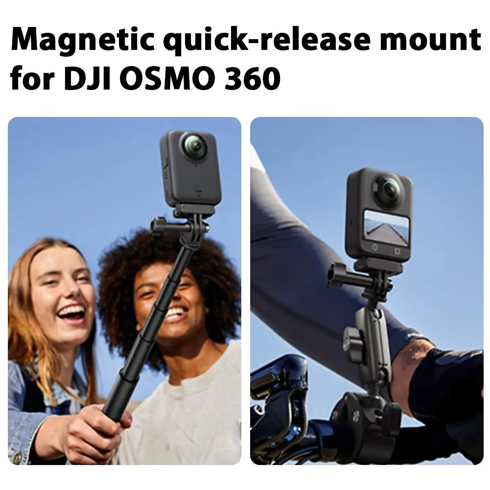 

Metal Magnetic Adapter Mount For DJI Osmo 360 Camera Quick Release Adapter With 1/4 Screw Hole Connection Adapter Extension Base