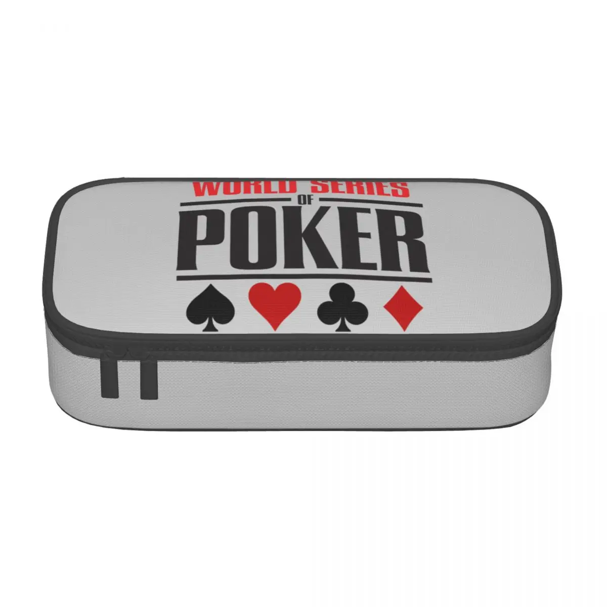 Customized World Series Of Poker Cute Pencil Case Girl Boy Big Capacity Pencil Pouch Students Stationery