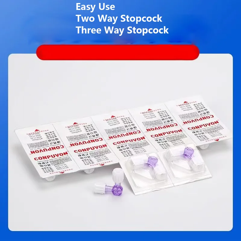 2 Way Stop Cock Clinical Hospital Luer Lock Adapter Disposable Medical Sterile 3 Way Stopcock