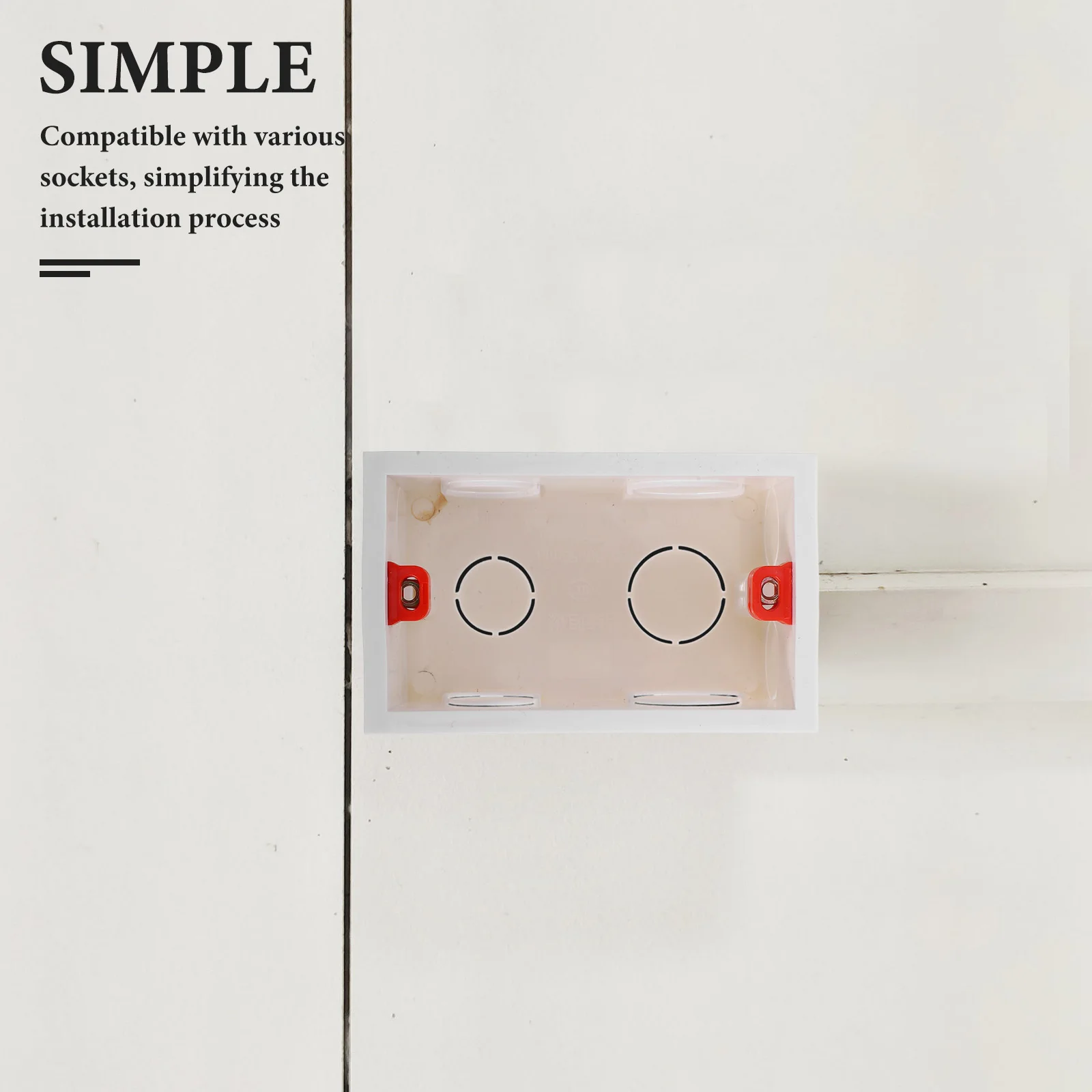 

5 Pcs Flush Mount Electrical Box Outdoor Plastic Electrical Project Enclosure Plastic Project Boxes For Wiring For Kitchens And