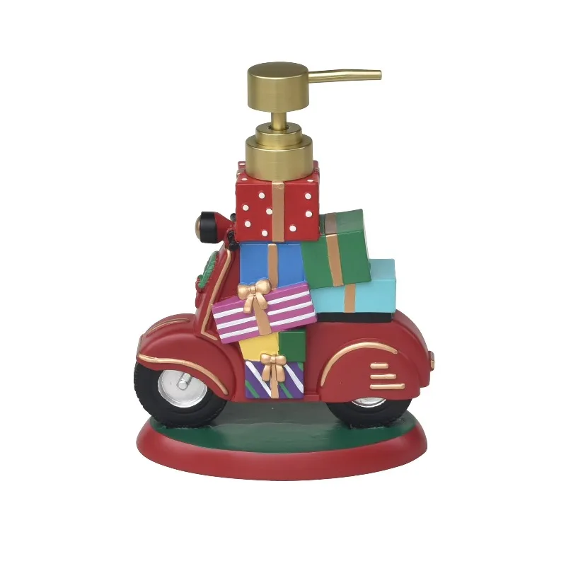 

Gift-Filled Motorcycle Soap Dispenser