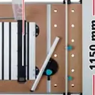 Multi-purpose heavy-duty folding woodworking work table Model 2500 worktable can be installed with milling accessories